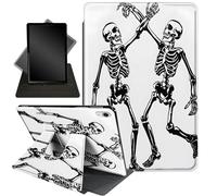 Case for New iPad 10th Generation Case 2022,for iPad 10.9 Case,360 Degree Swiveling Stand Protective Cover with Auto Sleep/Wake,for iPad 10th Gen 2022 Released,Dancing Skull Couple