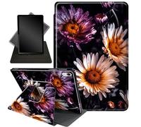 Case for New iPad 10th Generation Case 2022,for iPad 10.9 Case,360 Degree Swiveling Stand Protective Cover with Auto Sleep/Wake,for iPad 10th Gen 2022 Released,White Daisies