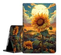 Case for New iPad (A16) 11th Generation 11 Inch 2025,for iPad 10th Generation 2022 10.9 Inch, Multi-Angle Stand Smart Cover Shockproof with Auto Wake/Sleep, Sunflower Painting Petals