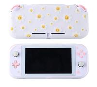 Case for Nintendo Switch Lite Protective Accessories Soft Silicone Cover Shell Compatible ONLY for Switch Lite Daisy Floral Anti-Drop Shock Proof Aesthetic Protector