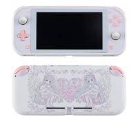 Case for Nintendo Switch Lite Protective Accessories Soft Silicone Cover Shell Compatible ONLY for Switch Lite Pink Sakura Angel Anti-Drop Shock Proof Aesthetic Protector
