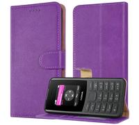 Case for Nokia 105 4G 2023, Leather Wallet Phone Case, Magnetic Book Flip Folio Cover [RFID Protection & Card Slots] and [Kickstand] Case Cover for Nokia 105 4G 2023 - Purple