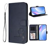 Case for Nokia G22, Embossed Little Panda Flip Folio Shockproof PU Leather Wallet Phone Cases with Kickstand Card Slot Magnetic Protective Cover for Nokia G22 blue