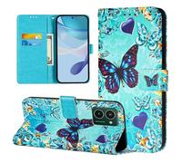 Case for Nokia HMD Pulse/HMD Pulse Pro/HMD Pulse Plus, Flip Wallet Phone Case Colour Pattern Shockproof PU Leather Protective Cover for Nokia HMD Pulse/HMD Pulse Pro/HMD Pulse Plus, Butterflies
