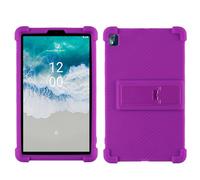 Case for Nokia T10 8 inch 2022 Tablet Case, Kids Friendly Soft Silicone Adjustable Stand Cover for Nokia T10 8 inch 2022 (Purple)