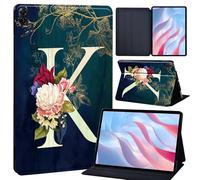 Case For Nokia T20 Android 11 Tablet Case 10.36" Screen TA-1392/TA-1397/TA-1394, Slim Smart Cover Stand Folio Case for 10.4" Nokia T20 PU Leather Case Tri-Fold Tablet Cover (initial letter K)