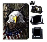 Case for Nokia T20/T21/Vastking KingPad M10 10.36 inch,360 Degree Rotating Case Protective Cover, for 10.36" VASTKING KingPad M10 Tablet,Bald Eagle American Flag