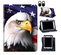 Case for Nokia T20/T21/Vastking KingPad M10 10.36 inch,360 Degree Rotating Case Protective Cover, for 10.36" VASTKING KingPad M10 Tablet,American Flag Eagle