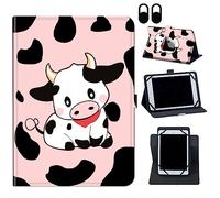 Case for Nokia T20/T21/Vastking KingPad M10 10.36 inch,360 Degree Rotating Case Protective Cover, for 10.36" VASTKING KingPad M10 Tablet,Cute Cows Pink
