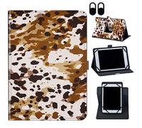 Case for Nokia T20/T21/Vastking KingPad M10 10.36 inch,360 Degree Rotating Case Protective Cover, for 10.36" VASTKING KingPad M10 Tablet,Brown Cow Pattern