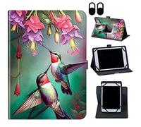 Case for Nokia T20/T21/Vastking KingPad M10 10.36 inch,360 Degree Rotating Case Protective Cover, for 10.36" VASTKING KingPad M10 Tablet,Hummingbird Red Flowers