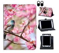 Case for Nokia T20/T21/Vastking KingPad M10 10.36 inch,360 Degree Rotating Case Protective Cover, for 10.36" VASTKING KingPad M10 Tablet,Cute Birds Pink Cherry