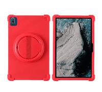 Case for Nokia T21 10.4 inch 2021 Tablet,Kids Friendly Soft Silicone Rotatable Kickstand Handle Stand Cover for Nokia T21 TA-1495,TA-1521,TA-1505,TA-148 10.4 inch Tablet (Red)