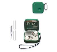 Case for Nothing Ear 3 Earbuds 2025, WUNIAK Soft Silicone Protective Portable Scratch Shock Resistant Shell with Cleaner Kit & Carabiner & Lanyard for Nothing Ear3,Green