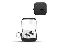 Case for Nothing Ear (3) Wireless Earbuds,daunke Soft Silicone Protective Cover,Case with Round buckle,Full Protection,Black