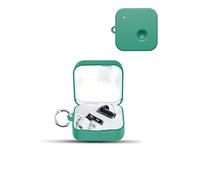 Case for Nothing Ear (3) Wireless Earbuds,daunke Soft Silicone Protective Cover,Case with Round buckle,Full Protection,Green