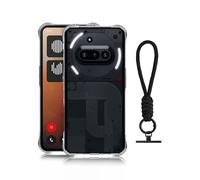 Case for Nothing Phone (3a),daunke Slim & Lightweight Soft TPU,with Folding Stand,Lightweight Shockproof,Anti-Scratch,All-Around Protection,Transparent