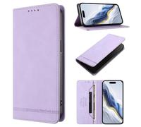 Case for Nothing Phone 4A with Card Holder Kickstand Hidden Magnetic, Premium PU Leather Cover TPU Bumper Flip Wallet Cover for Nothing Phone 4A,light purple