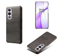 Case for Oneplus Ace 3V,Anti-Slip,Fall Protection,Fingerprint Resistance,Simple solid color back shell,Plastic imitation leather design-Black