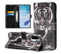 Case for OnePlus ACE 6, Flip Wallet Phone Case Colour Pattern Shockproof PU Leather Protective Cover with Magnetic Clasp Kickstand Card Slots Holder for OnePlus ACE 6, Tiger