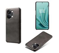 Case for Oneplus Nord 3,Anti-Slip,Fall Protection,Fingerprint Resistance,Simple solid color back shell,Plastic imitation leather design-Black