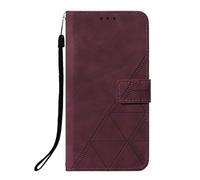 Case for OnePlus Nord 4 5G Case, OnePlus Nord 4 5G Shockproof Wallet Case Leather Flip Folio Soft TPU Cover Bumper Kickstand Slim Fit Magnetic Closure Cover for OnePlus Nord 4 5G Maroon