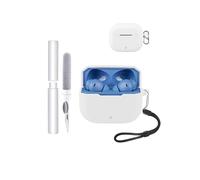 Case for OnePlus Nord Buds 3r / 3V Earbuds,toergy Shockproof,Waterproof,Soft and Slim Silicone Cover with Lanyard & Keychain & Cleaner kit,White