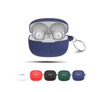 Case for OnePlus Nord Buds 4 Pro Wireless Earbuds,daunke Soft Silicone Protective Cover,Case with Round buckle,Full Protection,Blue