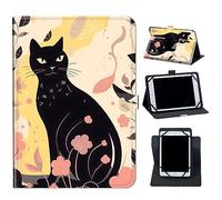 Case for OnePlus Pad 11.61 inch 2023 Tablet,Mxfdegf 360 Degree Rotating Stand and Magnetic Closure Case for OnePlus Pad 11.61 Inch 2023 Release Tablet,Cute Cool Black Cat