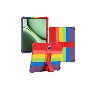 Case for Oneplus Pad 2/Pad Pro 12.1 inch 2024 New Tablet PC Android 14- Soft Silicone Shock Proof Lightweight Stand Rubber Shell Protective,Kids Friendly Soft Silicone Adjustable Stand Cover,Rainbow