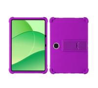 Case for OnePlus Pad Lite Tablet 11 inch Release 2025 Model OPD2419/2417 - Kids Friendly Shockproof Silicone Soft Shock Proof Protective Cover with PC Adjustable Stand (Purple)