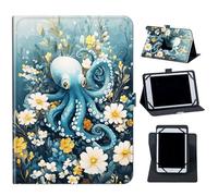 Case for Onn 10.4 inch /10.4'' Tablet Pro 2023 (Model:100110603),Mxfdegf 360 Degree Rotating Stand and Magnetic Closure Case for Onn Tablet Pro 10.4 inch/ 10.4''(Model 2023),Octopus and Flowers