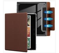 Case for Onyx Boox Go Color 7 (Gen I/II, 2024/2025) / Boox Go 7 B/W (2025), boox go 7 Case Magnetic Closure Auto Sleep/Wake, Slim Shockproof Clear TPU Back Cover (Brown)