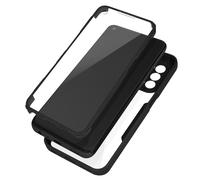 Case for Oppo A54 and A74 5G Plexiglas Back and Polymer Front Contour black