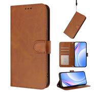 Case for Oppo A5X 4G/5G, PU Leather Wallet Flip Case Cover with RFID Blocking Card Slots Stand View Magnetic Protective Cover for Oppo A5X 4G/5G, Brown
