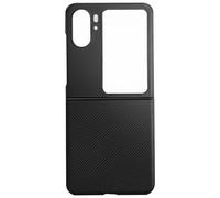 Case for Oppo Find N2 Flip Reinforced Soft Silicone Brushed Carbon