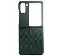 Case for Oppo Find N2 Flip Reinforced Soft Silicone Brushed Carbon Green