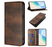 Case for OPPO Find X9 Pro 5G Official Wallet Cover, Auto Magnetic Closure PU Leather Flip Shell with RFID Blocking Card Holder, Kickstand & Shockproof Protection for OPPO Find X9 Pro 5G Brown