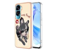 Case for OPPO Reno 12 Pro 5G, Shockproof Glossy OPPO Reno 12 Pro 5G Anti-Slip Slim Hard Shell Bumper Marble Case Silicone Drop Protective Girls Women for OPPO Reno 12 Pro 5G,Dog
