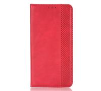 Case for OPPO Reno15 5G,Leather Stand Wallet Flip Case Cover,Retro magnetic Phone shell,Wallet phone case with Card Slots-Red