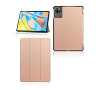 Case for Oscal Pad90 Pro/Pad90 Android 15 Tablets 11 Inch, yystao Slim Stand Tri-Fold Hard Protective Case Cover Compatible with Oscal Pad 90 Pro, Shockproof & Dustproof, Rose-Gold
