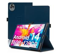 Case for OUKITEL OT11, Full Coverage Ultra Slim PU Leather Cover Case Folding Stand Cover with Hand Strap Magnet,Blue