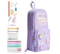 Case for Pencils, Penne Case - Backpack on Footstones Standing Case for Large Capacity Pens for Girls and College
