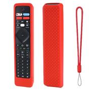 Case for PHILIPS RF-402A / NH800UP, Remote Soft Silicone Case Housing, Non-Slip Protective Cover with Lanyard (Red)
