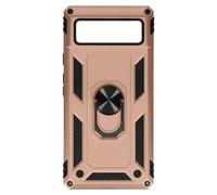 Case for Pixel 6 Anti-shock Bi-material Ring Video Holder- rose gold