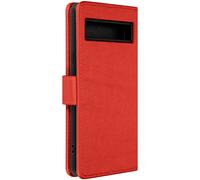 Case for Pixel 7a Card-holder Cover Video Stand Feature Red