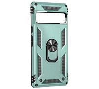 Case for Pixel 7a, Hybrid Shockproof with Magnetic Ring Stand, Green