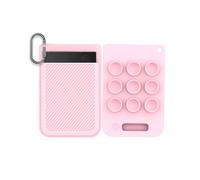 Case for Plaud Note Pro AI Voice Recorder 2026 New, WUNIAK Soft Silicone Protective Portable Cover Scratch & Shock Resistant with Carabiner, Charging-Friendly Design, Pink
