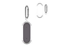 Case for PLAUD NotePin AI Voice Recorder,Daunke with Keychain,Soft Silicone Protective Cover,impact resistant,scratch resistant,Transparent