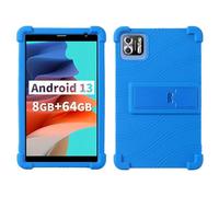 Case for PRITOM B8 Tablet 8 inch Tablet - Kids Friendly Shockproof Silicone Soft Shock Proof Protective Cover with PC Adjustable Stand (Dark Blue)
